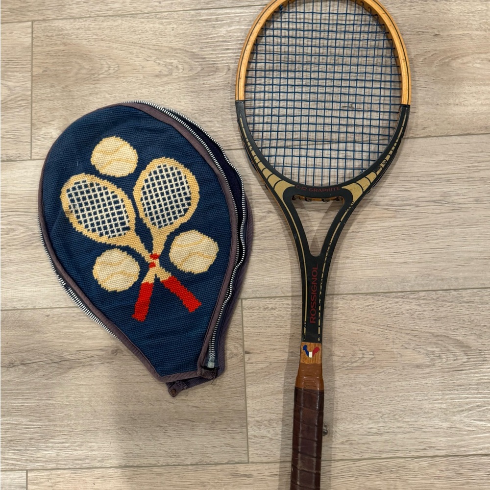Vintage Rossignol Graphite 200 Tennis Racquet Graphite Composite France